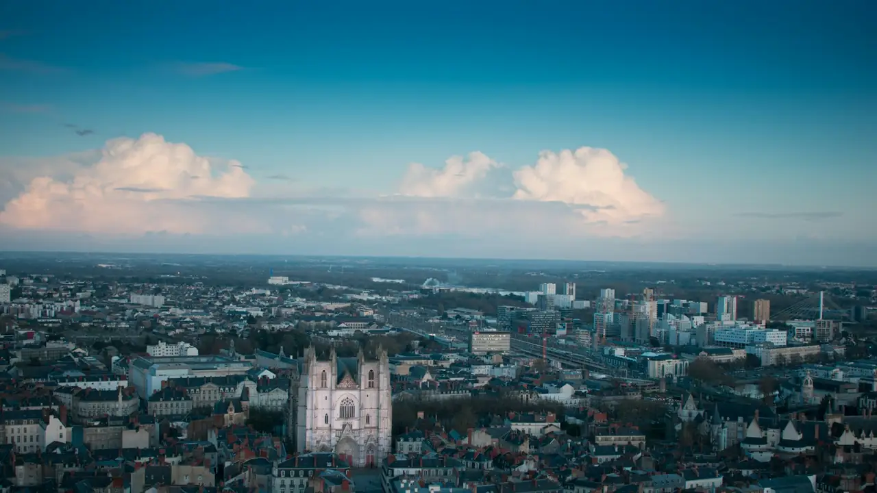 Nantes vue du ciel