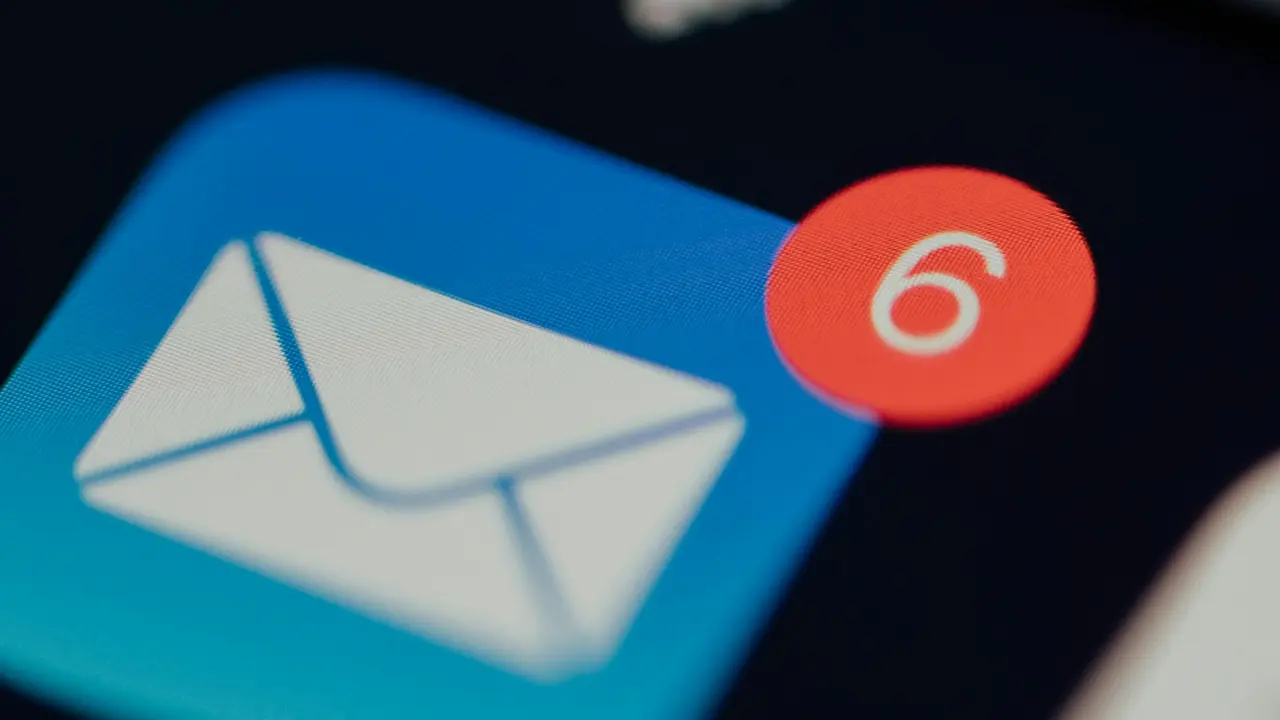 Icône de messagerie avec un compteur de nouveaux messages